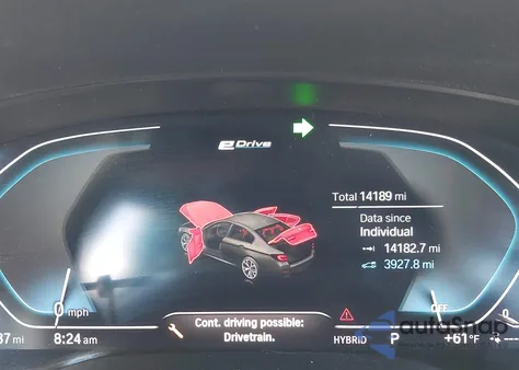 2023 BMW 530E from USA, damaged, VIN WBA13AG00PCM09841